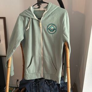 Mint Green Timberland Zip-Up Hoodie